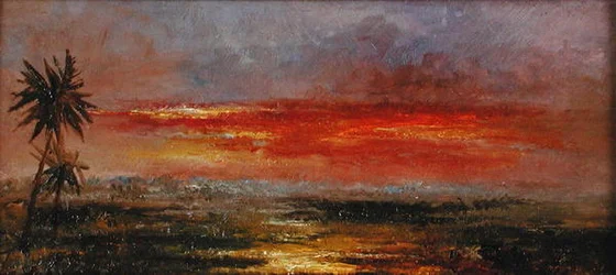 Coucher de soleil tropical