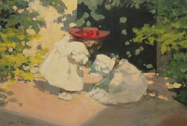 Petites filles qui jouent