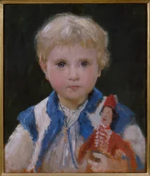 Fillette à la marelle