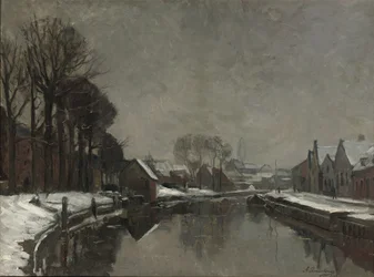 Une ville belge en hiver