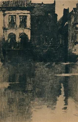 Vieilles maisons au bord de l