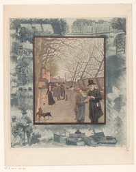 Étalages de livres sur un quai à Paris
