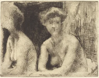 Femme Nue Auprès d