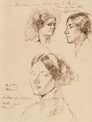 Trois portraits de femme