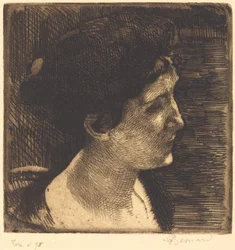 Femme en profil complet (Grand profil de femme)