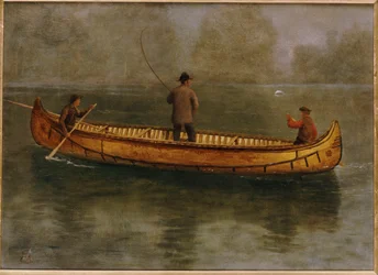 Pêche en canoë