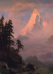 Lever de soleil sur le Cervin, après 1875