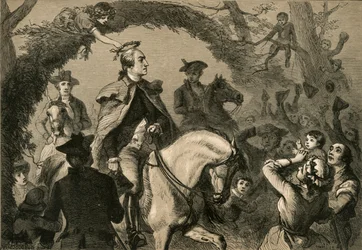 Angelica Peale couronnant Washington, 1877