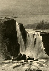Côté sud des chutes Willamette, 1872