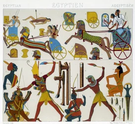 Reproduction de fresques égyptiennes