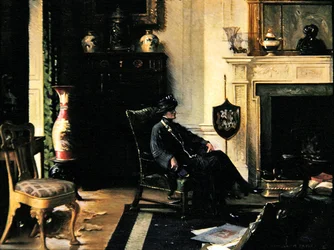 Dame dans un intérieur