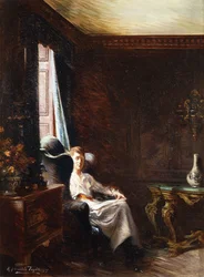 Lecture près de la fenêtre, 1919