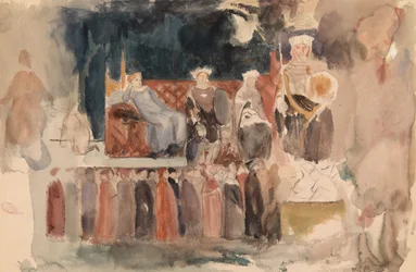 Allégorie du Bon Gouvernement, esquisse de la fresque d