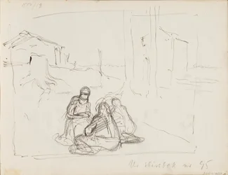 Croquis de caractère dans le paysage