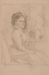 Étude de portrait de Madame Sinebrychoff, conseillère commerciale