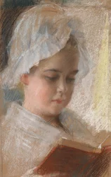 Portrait de Berta Edelfelt, étude