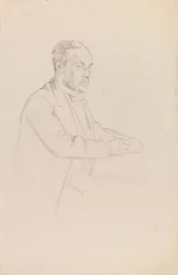 Portrait de Louis Pasteur, esquisse