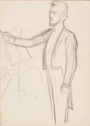 Robert Kajanus, esquisse de portrait