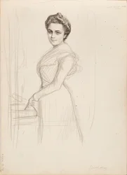 Camille Vallery-Radot, esquisse de portrait