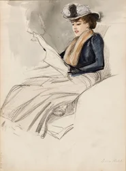 Femme assise, Aino Ackté