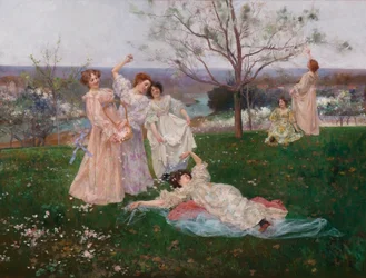 Fleurs de printemps, vers 1897