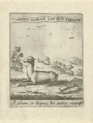 Cerf couché
