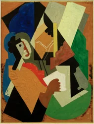 Femme à table