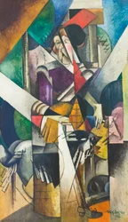 Femme avec animaux (Madame Raymond Duchamp-Villon)