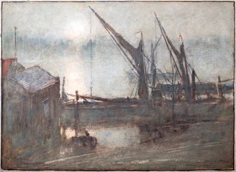 Brouillard sur la rivière, Cheyney Walk, Chelsea
