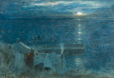 Lever de lune à Clovelly