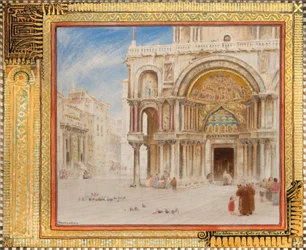 Pierre et Jean à la porte du Temple, San Marco, Venise, c.1872