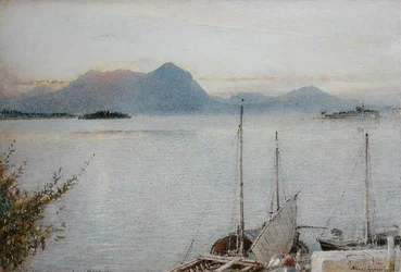 Lever de soleil depuis Baveno, Lago Maggiore