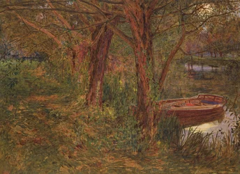 La rivière au crépuscule
