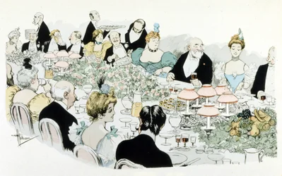 Dîner par A. Guillaume en 1908