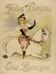 Folies Bergère. Lona Barrison, vers 1895