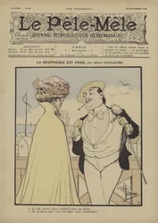 La réciproque est vraie. Illustration pour Le Pêle-Mêle, 1900