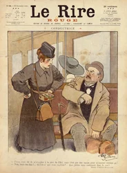 Le Conducteur de train, caricature de Le Rire Rouge, 27 novembre 1915