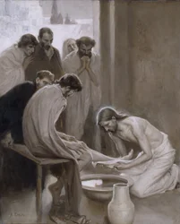 Jésus lavant les pieds de ses disciples, 1898