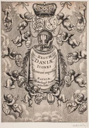Page de titre de "Regum Daniæ Icones", 1646