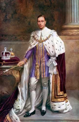 Le roi George VI en habits de couronnement, 1937.