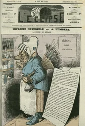 Caricature de « La Ménagère, Histoire naturelle ». Couverture dans « L