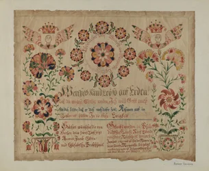 Certificat de naissance allemand de Pennsylvanie, vers 1940