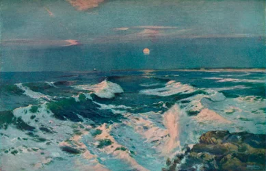 Entre le coucher du soleil et la lune, c1910