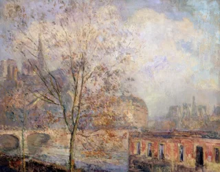 Notre-Dame de Paris en automne – XIXe/XXe siècle – Impressionnisme français