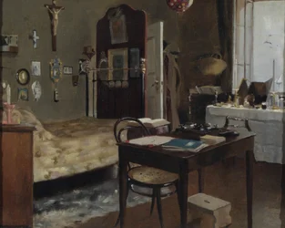 Intérieur de la chambre de Sir Richard Burton, 1889