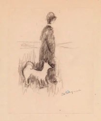 Figure avec un chien