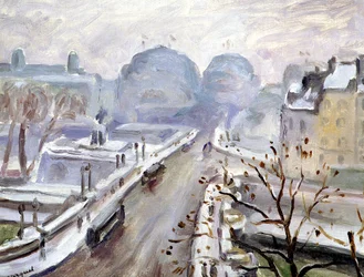 French: Pont Neuf sous la neige