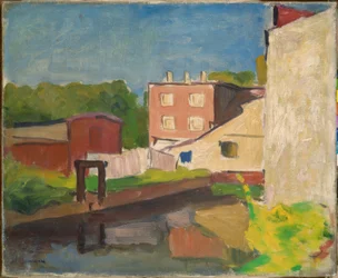 Maison rose à Arcueil