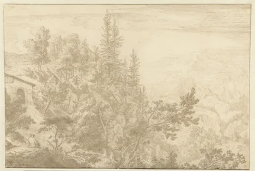 Paysage de montagne avec vue sur le col de Loibl