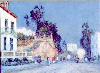 Début de soirée dans une ville espagnole